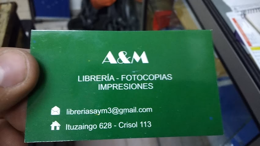 A M Librería fotocopias impresiones